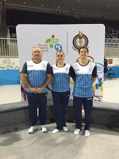 Gimnasia en Trampolín: INTERESANTE EXPERIENCIA PARA LUCAS ADORNO Y MARA COLOMBO