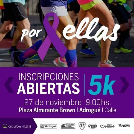Atletismo: "POR ELLAS", CARRERA DE CALLE PARA MUJERES EN ADROGUÉ