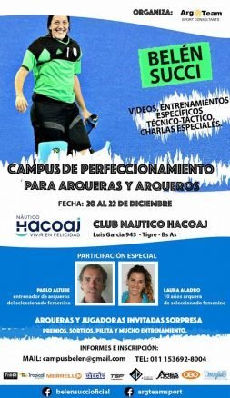 Hockey sobre césped: CAMPUS DE PERFECCIONAMIENTO DE BELÉN SUCCI PARA ARQUERAS Y ARQUEROS