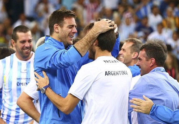 Tennis - Croatia v Argentina - Davis Cup Final - Arena Zagreb, Croatia - 27/11/16 Argentina's Juan Martin del Potro reacts .      REUTERS/Antonio Bronic