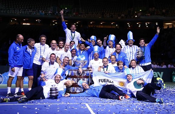 Tenis: ARGENTINA OBTUVO LA COPA DAVIS POR PRIMERA VEZ Y EL NUEVO CAMPEÓN DEL MUNDO DEL TENIS POR EQUIPOS