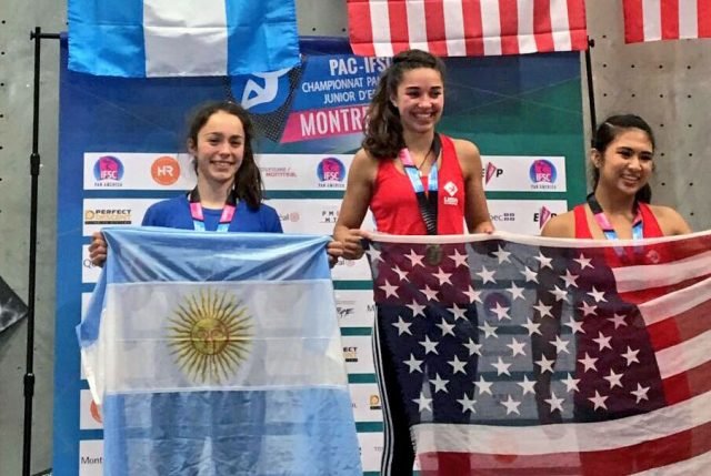 Escalada: VALENTINA AGUADO OBTUVO EL SEGUNDO PUESTO EN  CANADÁ