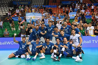 Voley masculino: ARGENTINA CONSIGUIÓ SU PRIMERA VICTORIA EN EL MUNDIAL DE ITALIA-BULGARIA