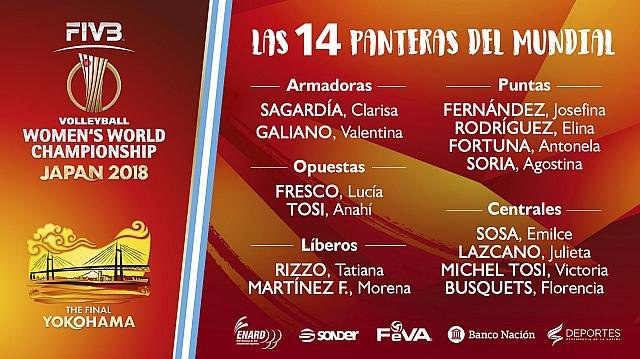 Voley femenino: ENCUENTRO DE LAS PANTERAS CON LA PRENSA EN LA PREVIA DEL VIAJE AL MUNDIAL JAPÓN 2018