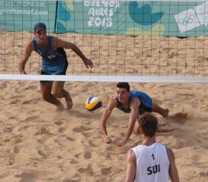 YOG BA 2018: EL BEACH VOLEY MASCULINO PERDIÓ EN EL DEBUT