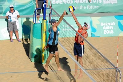 YOG BA 2018: EL BEACH VOLEY MASCULINO VA POR EL BRONCE