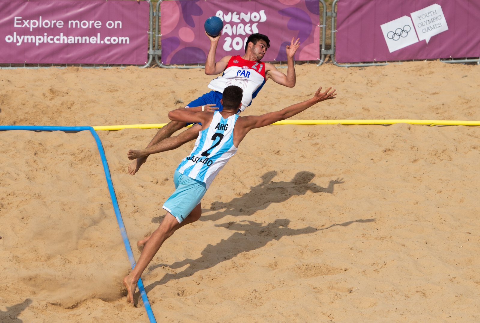 YOG BA 2018: LUNES POSITIVO PARA LA SELECCIÓN ARGENTINA DE BEACH HANDBALL MASCULINO