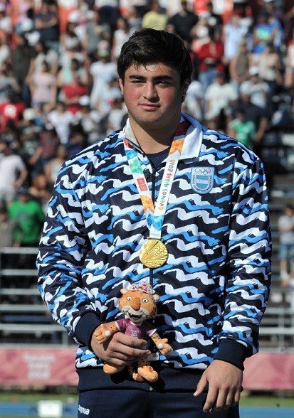 YOG BA 2018: NAZARENO SASIA GANÓ EL ORO EN LANZAMIENTO DE BALA