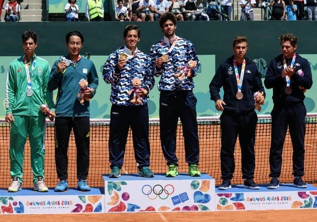 YOG BA 2018: LOS TENISTAS SEBASTIÁN BÁEZ-FACUNDO DÍAZ ACOSTA GANARON EL ORO EN DOBLES