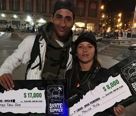Skate: DELL OLIO Y RUIZ FUERON LOS PRIMEROS GANADORES