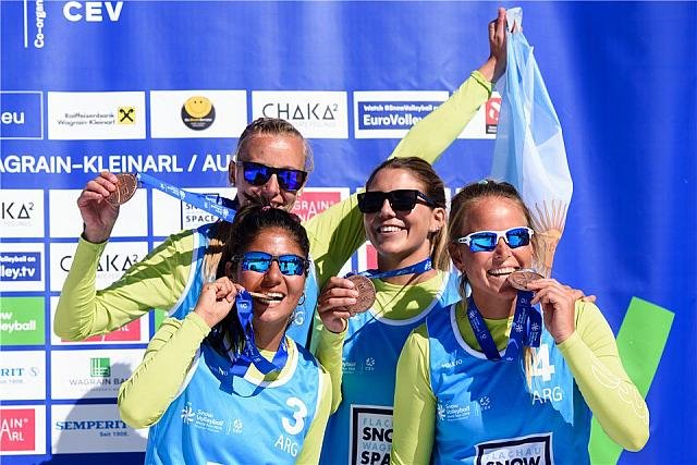 Snow Voley: ARGENTINA SE SUBIÓ AL PODIO EN SU PRIMERA PARTICIPACIÓN