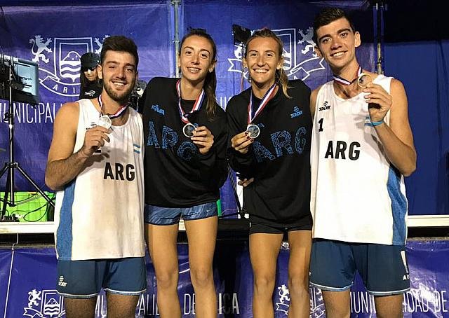 Beach Voley: ARGENTINA CON ORO Y PLATA EN EL SUDAMERICANO SUB21