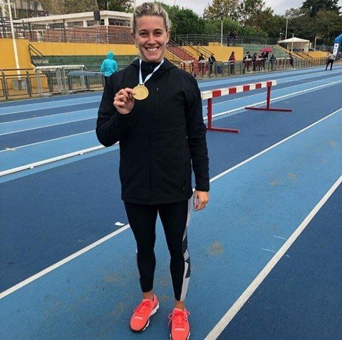 Atletismo: VICTORIA WOODWARD GANÓ DOS MEDALLAS  DE ORO EN EL NACIONAL