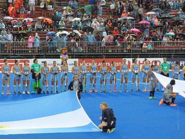 Hockey césped femenino: AGUSTINA GORZELANY, CARLA REBECCHI Y MARÍA JOSÉ GRANATTO, VOCES LEONAS LUEGO DEL PRIMER PARTIDO FRENTE A ESTADOS UNIDOS EN FIH PRO LEAGUE