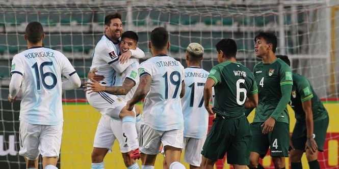 Fútbol masculino: ARGENTINA LO DIO VUELTA A BOLIVIA Y SE LLEVÓ TRES PUNTOS DE LA ALTURA DE LA PAZ