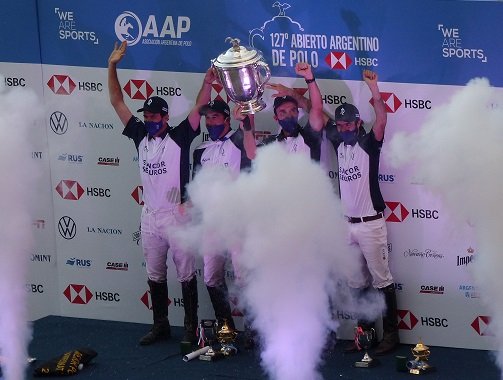 Polo masculino: LA DOLFINA SAUDI POLO TEAM GRITÓ CAMPEÓN EN EL ABIERTO DE PALERMO 2020