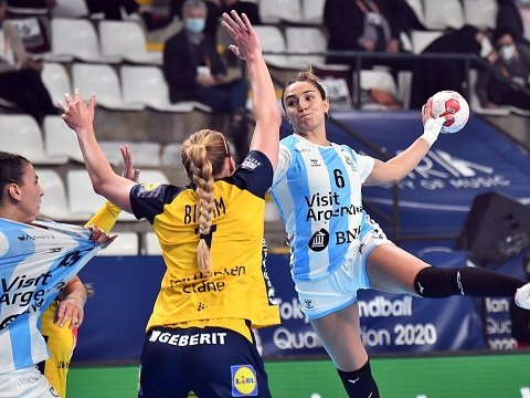 Handball femenino: SUECIA LE GANÓ A ARGENTINA EN EL PRIMER PARTIDO DEL PREOLÍMPICO