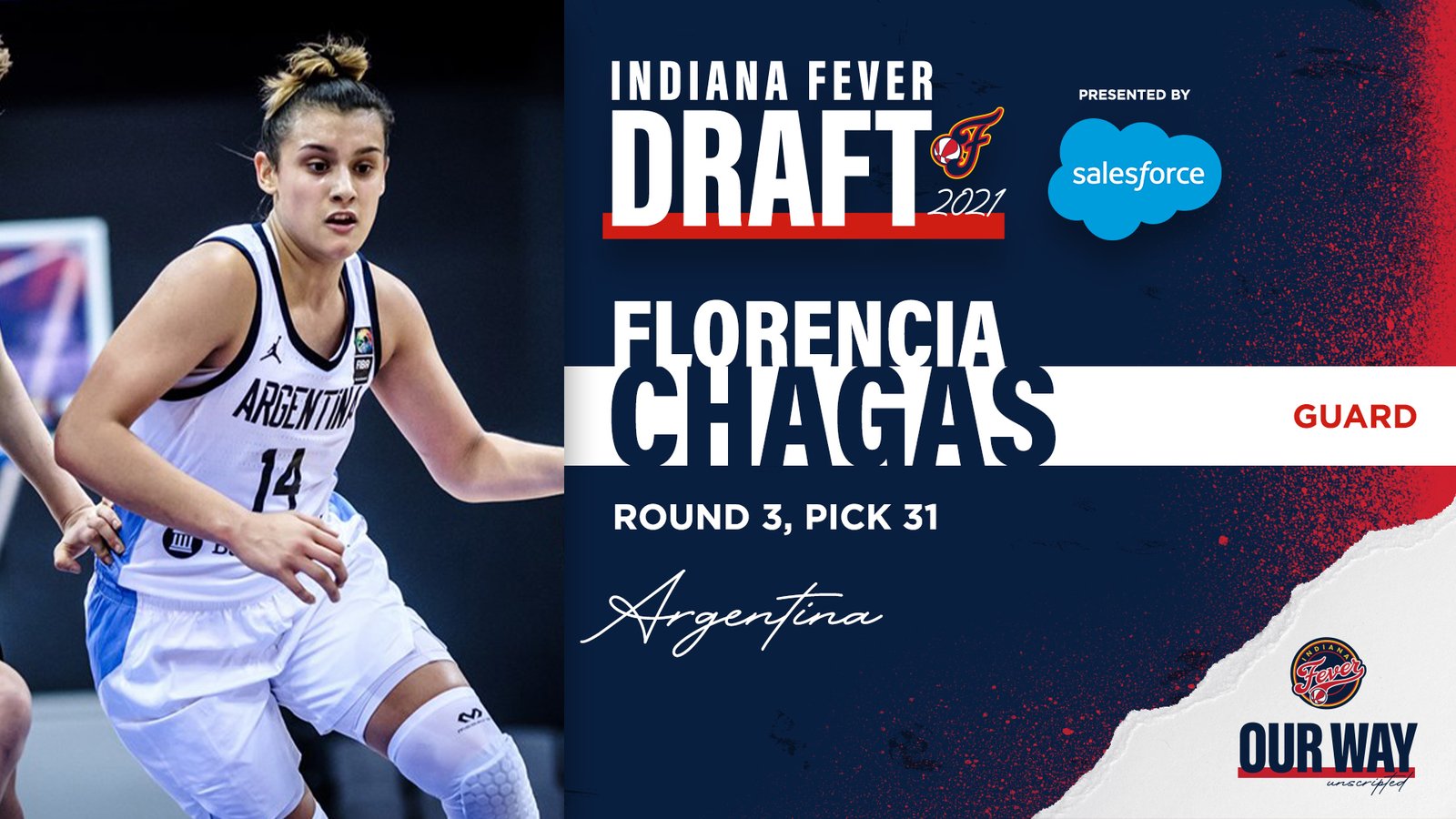 Básquet femenino: FLORENCIA CHAGAS, PRIMERA ARGENTINA EN LA WNBA