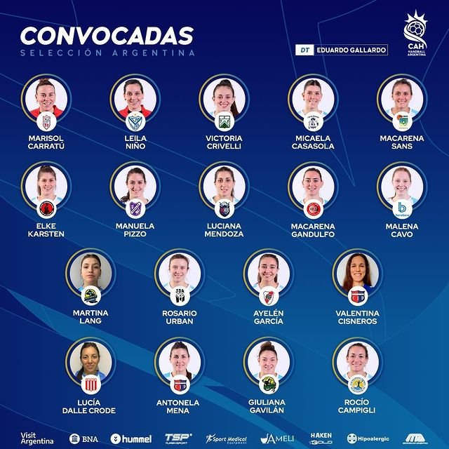 Handball femenino: DADY GALLARDO DEFINIÓ EL PLANTEL SELECCIONADO PARA EL TORNEO CLASIFICATORIO DE ASUNCIÓN