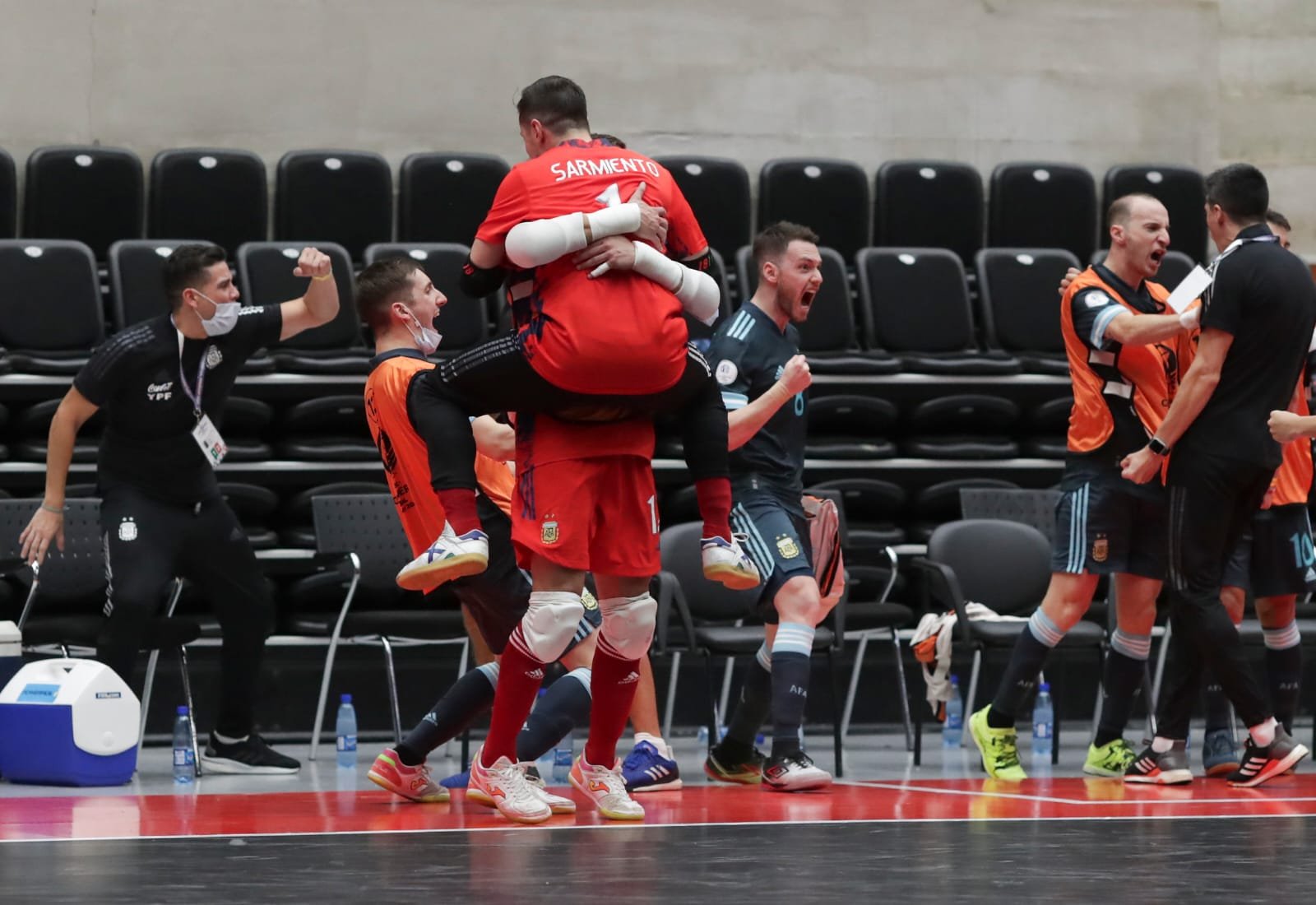 Futsal masculino: ARGENTINA VENCIÓ A BRASIL Y JUGARÁ LA FINAL DE LA COPA AMÉRICA 2022