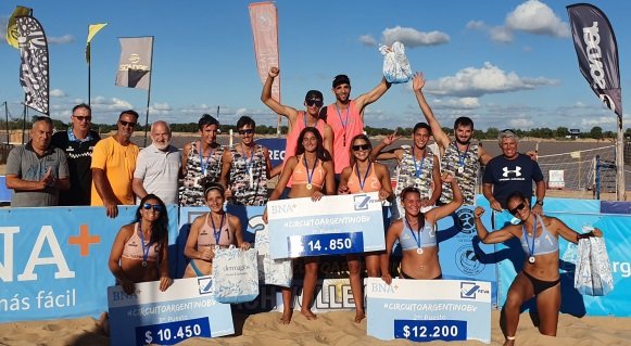 Beach Voley: PERALTA-NAJUL Y N.CAPOGROSSO-T.CAPOGROSSO, CAMPEONES DE LA OCTAVA ETAPA DEL CIRCUITO ARGENTINO