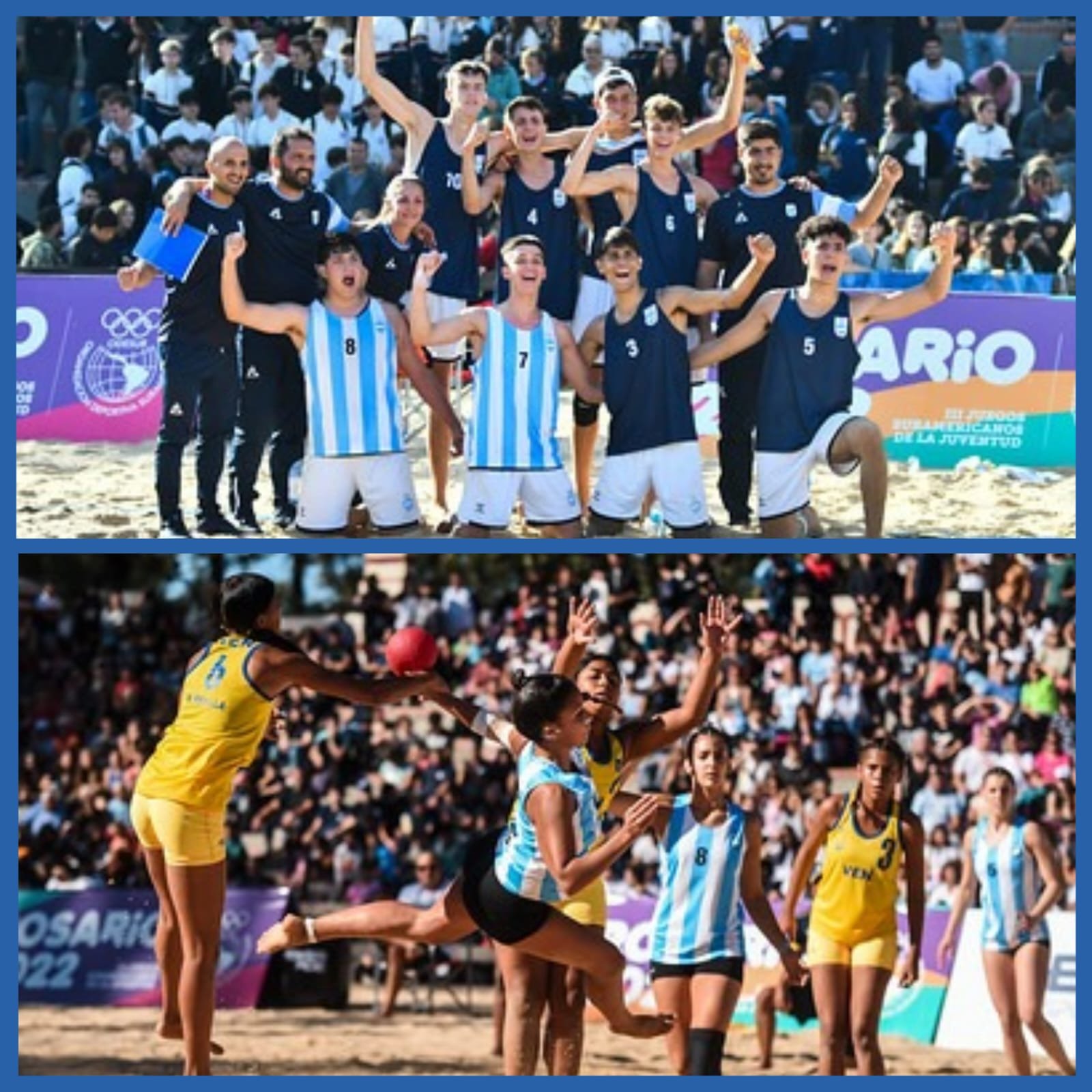 JSJ Rosario 2022: BEACH HANDBALL | LOS EQUIPOS ARGENTINOS ESTÁN EN SEMIFINALES