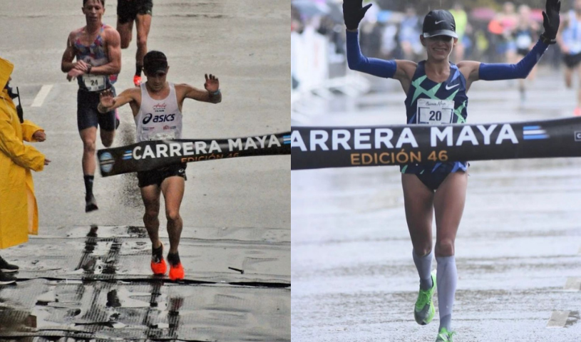 Atletismo: JOAQUÍN ARBE Y DIANA OCAMPO GANARON CARRERA MAYA 2022
