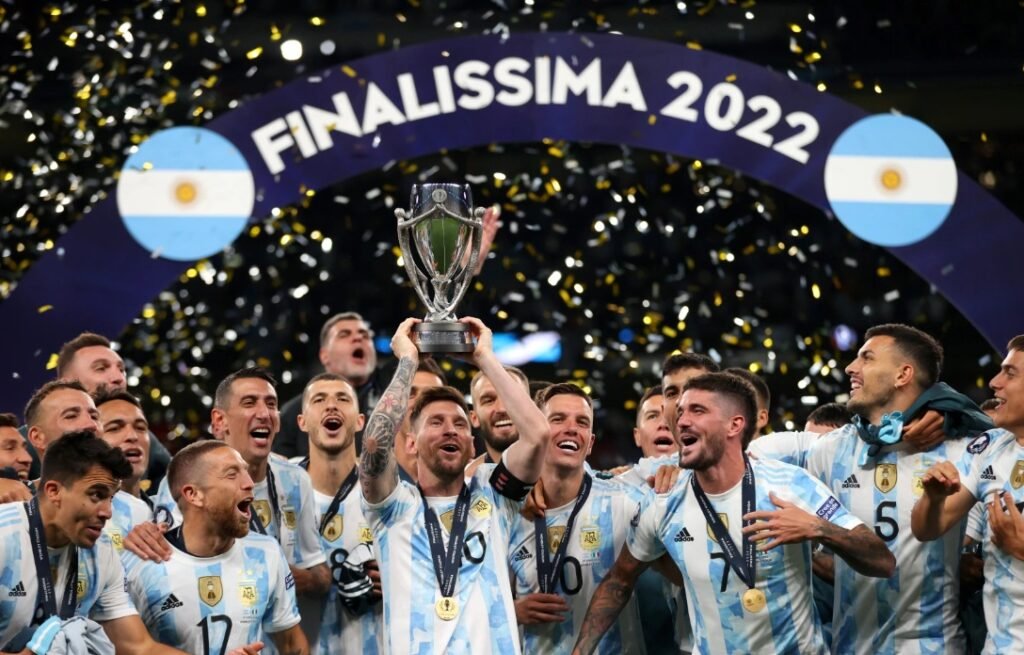 Fútbol masculino: ARGENTINA GANÓ LA "FINALISSIMA" EN WEMBLEY FRENTE A ITALIA