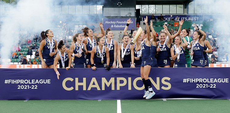 Hockey césped femenino: DESPEDIDA DE LAS LEONAS DE FIH PRO LEAGUE CON FESTEJOS POR EL TÍTULO