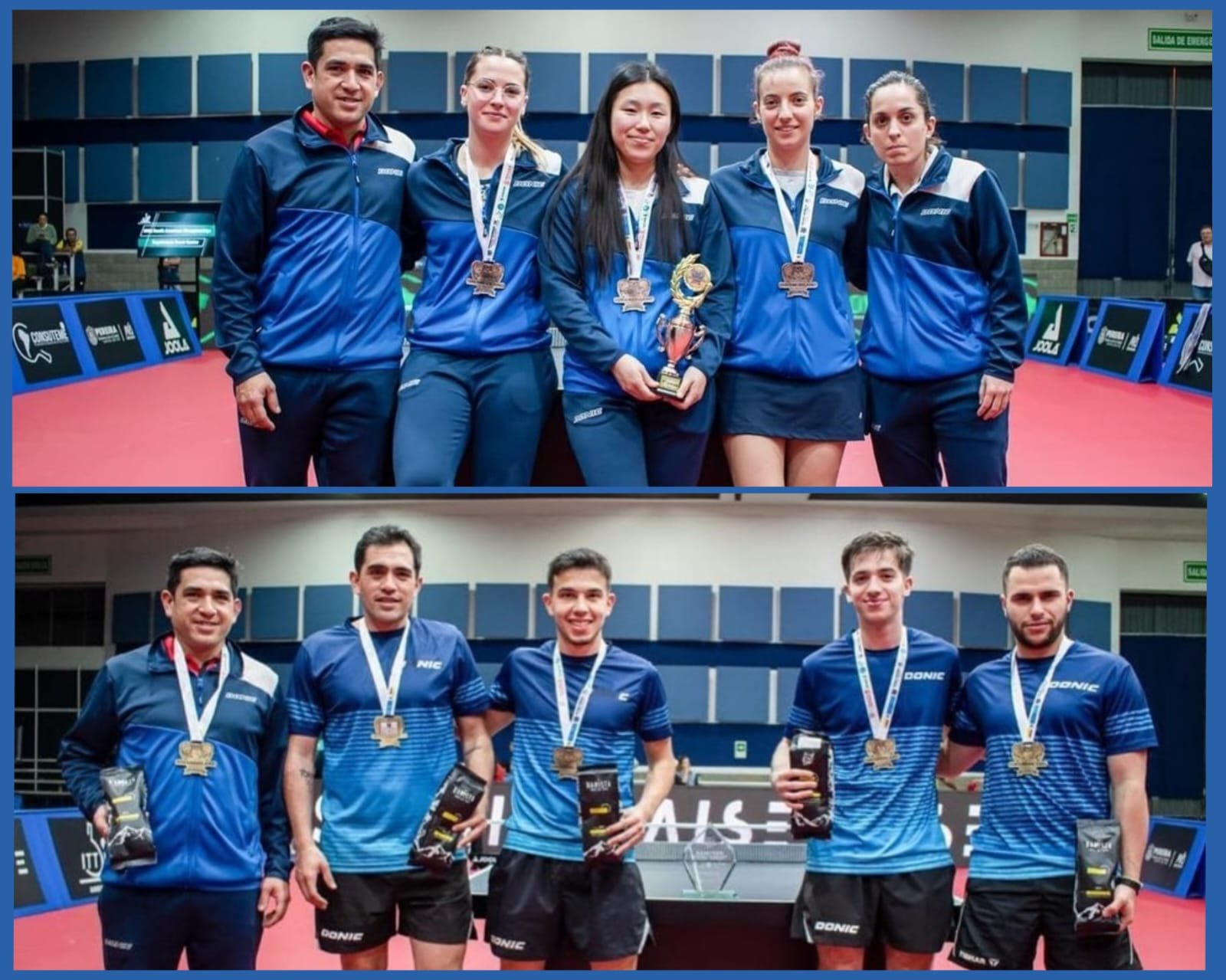 Tenis de mesa: LA SELECCIÓN ARGENTINA OBTUVO 7 MEDALLAS EN EL SUDAMERICANO DE PEREIRA