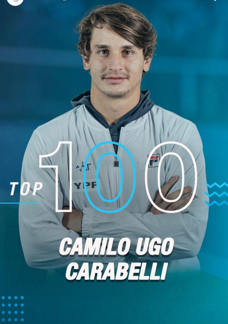 Tenis masculino: CAMILO UGO CARABELLI ACCEDIÓ AL TOP 100