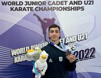 Karate: PABLO MONTALVETTI FUE BRONCE EN EL XII CAMPEONATO MUNDIAL CAD, JUV Y U21