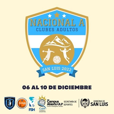 Handball: SAN LUIS RECIBIRÁ POR PRIMERA VEZ EN SU HISTORIA EL NACIONAL DE CLUBES ADULTOS