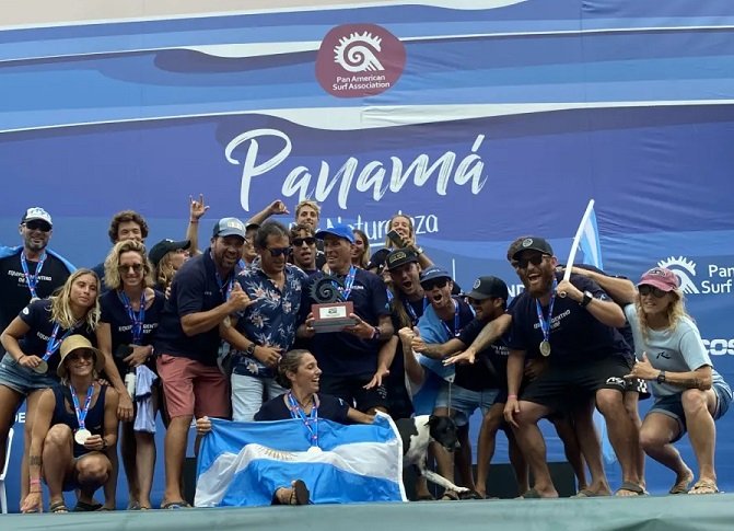 Surf: HISTÓRICO SEGUNDO LUGAR DE ARGENTINA EN LAS POSICIONES FINALES POR EQUIPOS EN EL "PANAMERCAN SURFING GAMES" 2023 DE SANTA CATALINA