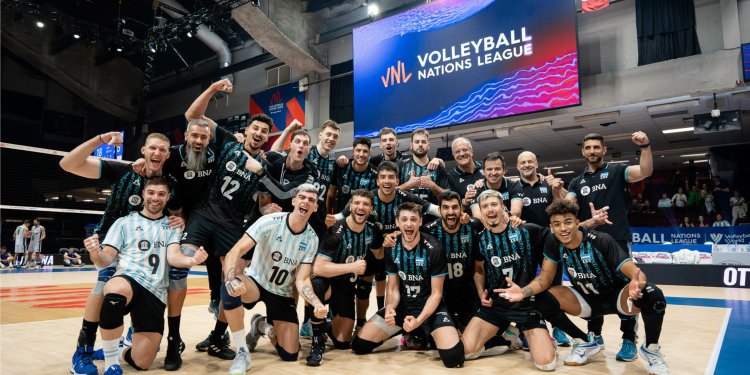 Vóley masculino: ARGENTINA SACÓ 9 PUNTOS EN EL PRIMER WEEKEND DE LA VNL