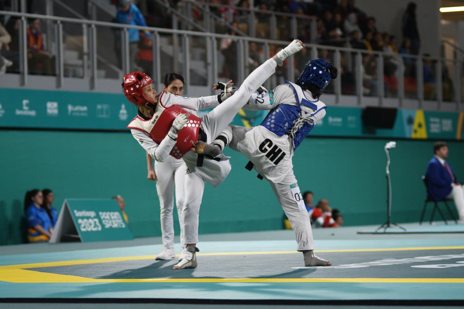 JJPP Santiago 2023: TAEKWONDO | CUATRO MEDALLAS PARA LA DELEGACIÓN NACIONAL