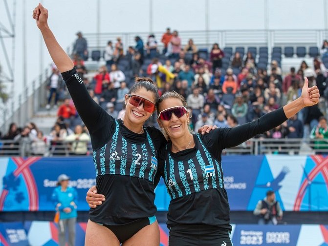 JJPP Santiago 2023: BEACH VOLLEY | CAPOGROSSO-CAPOGROSSO Y GALLAY-PEREYRA PASARON LA FASE DE GRUPOS