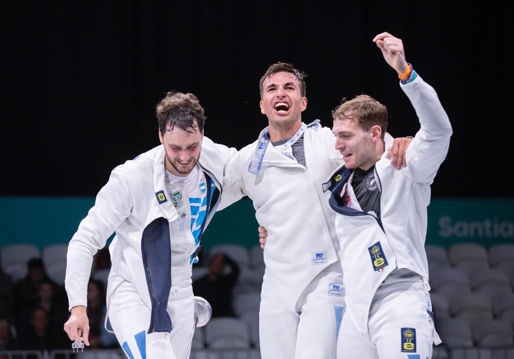 JJPP Santiago 2023: esgrima | ARGENTINA GANÓ EL BRONCE EN ESPADA POR EQUIPOS MASCULINO
