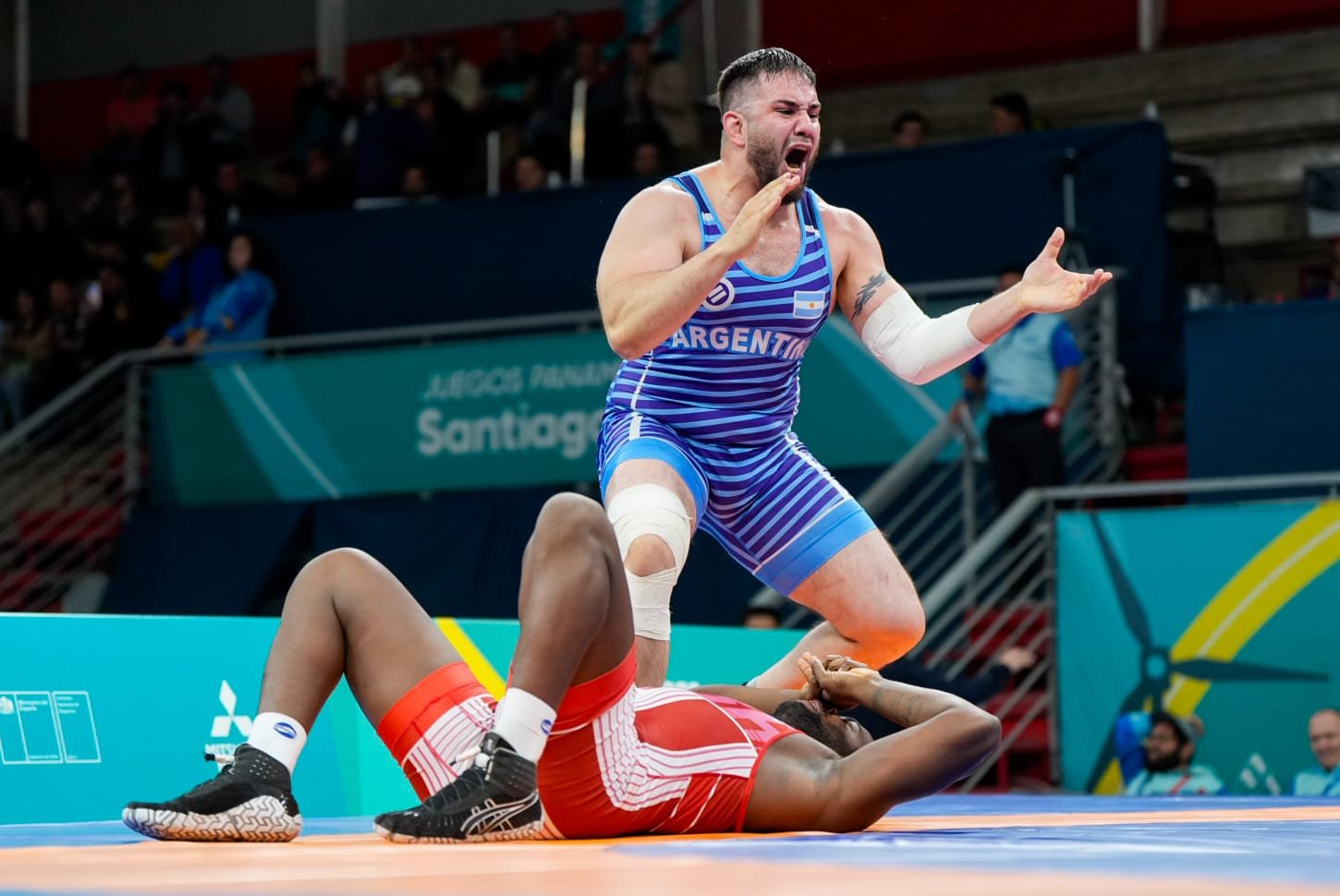 JJPP Santiago 2023: LUCHA | EL EQUIPO DE LUCHA LE DIO DOS MEDALLAS DE BRONCE A LA ARGENTINA.