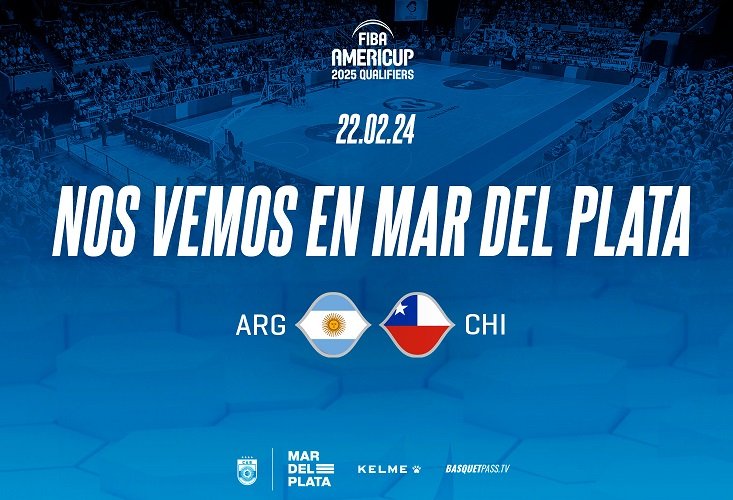 Básquet masculino: MAR DEL PLATA SERÁ LA SEDE DE LA PRIMERA VENTANA CLASIFICATORIA FIBA AMERICUP 2025