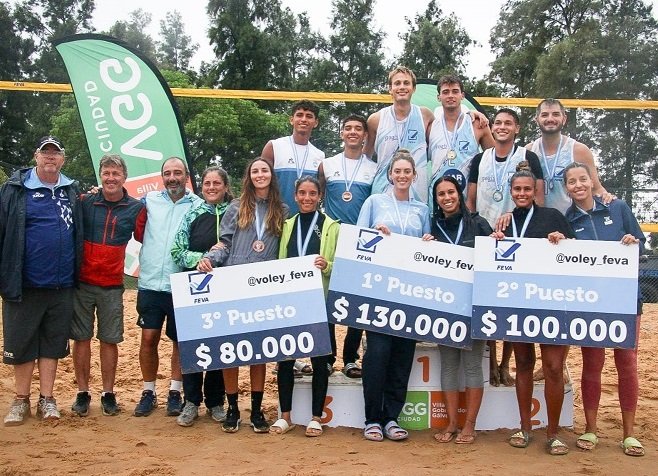 Beach Volley: EN LA ETAPA 9 DEL CIRCUITO ARGENTINO, VALENTÍN LOMBARDO-VALENTINO SALEMA Y AGUSTINA GHIGLIAZZA-CARLA DE BRITO RESULTARON LOS GANADORES