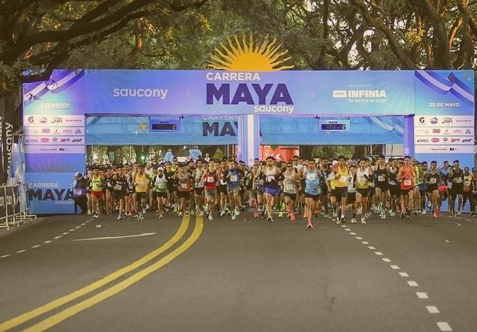 Atletismo: DYLAN VAN DER HOCK Y MARIANA BORELLI RESULTARON LOS GANADORES DE CARRERA MAYA 2024