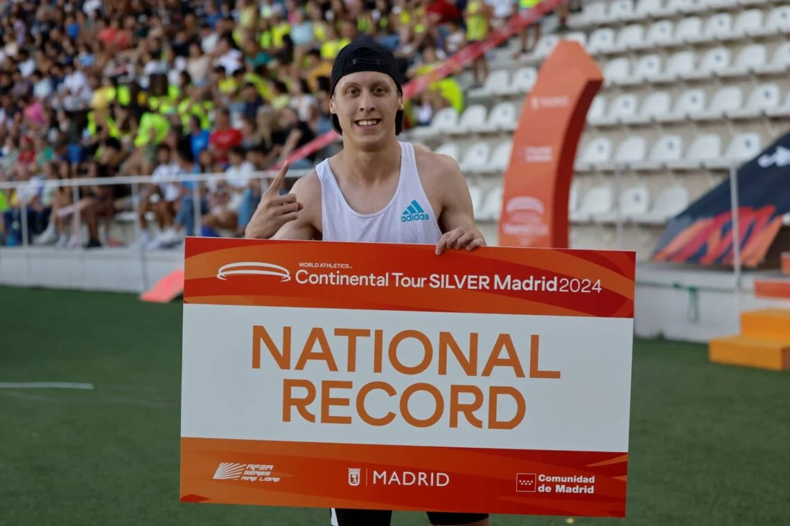 Atletismo: 2024 MARCA MÍNIMA Y RÉCORD NACIONAL PARA LA CLASIFICACIÓN OLÍMPICA DE ELIÁN LARREGINA
