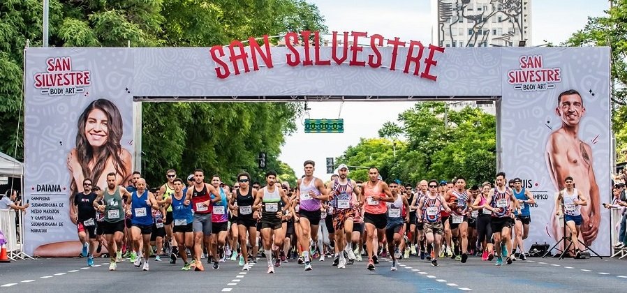 Atletismo: ALAN NIESTROJ Y AGUSTINA CHRETIEN, LOS GANADORES DE LA CARRERA SAN SILVESTRE BUENOS AIRES 2023