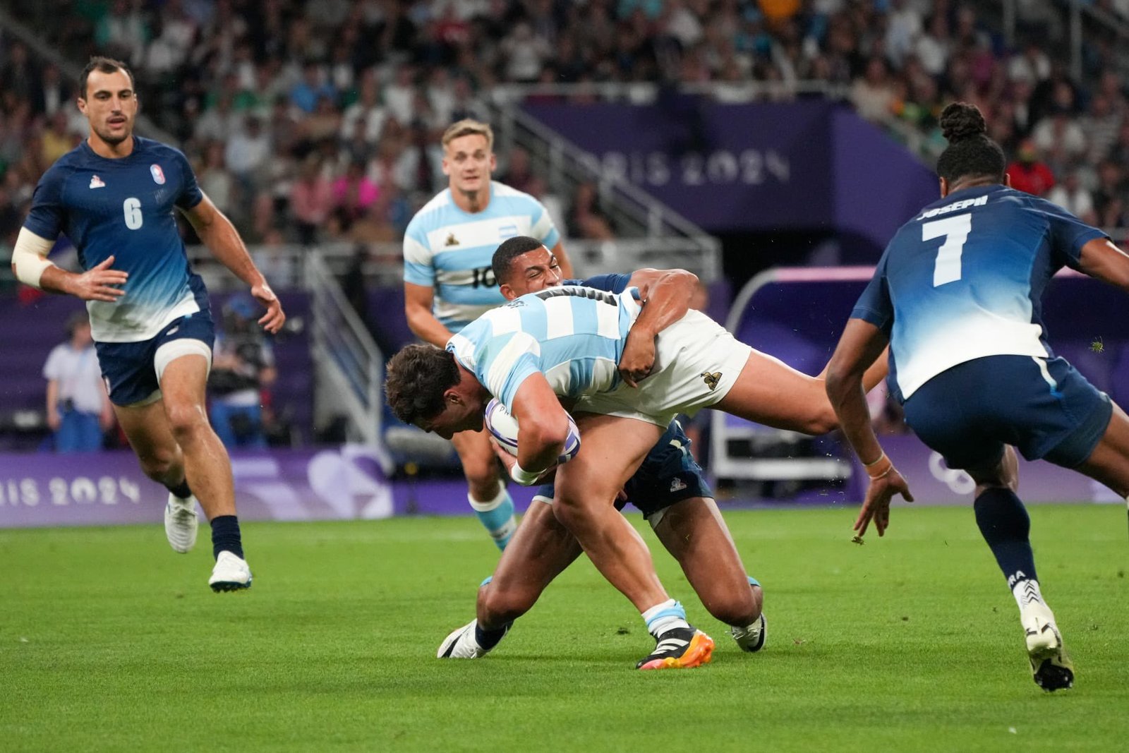 JJOO PARÍS 2024: RUGBY SEVEN MASCULINO | LOS PUMAS 7S CAYERON EN CUARTOS DE FINAL ANTE FRANCIA