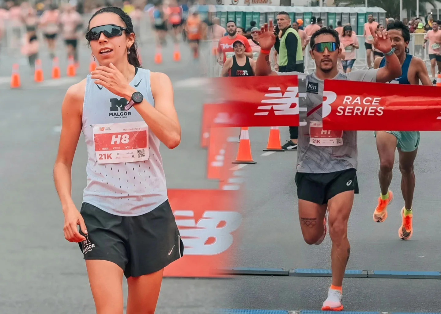 Atletismo: MICAELA LEVAGGI Y JOAQUÍN ARBE SE QUEDARON CON EL MEDIO MARATÓN DE MAR DEL PLATA