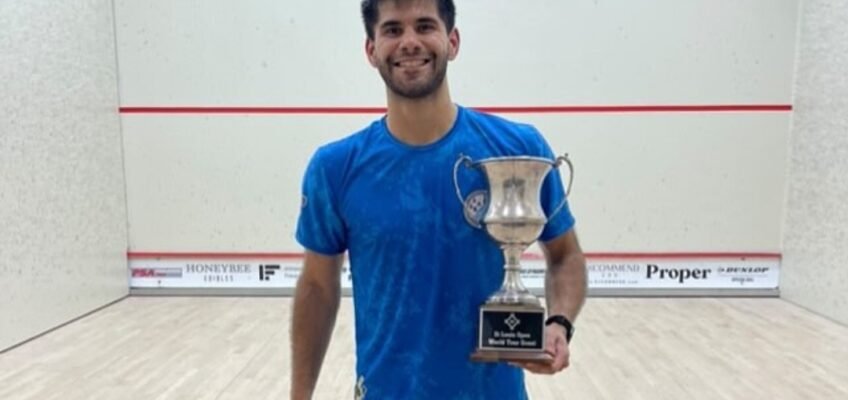 Squash: JEREMÍAS AZAÑAS GANÓ EL TORNEO PSA CHALLENGER TOUR M15 DE SAINT LOUIS