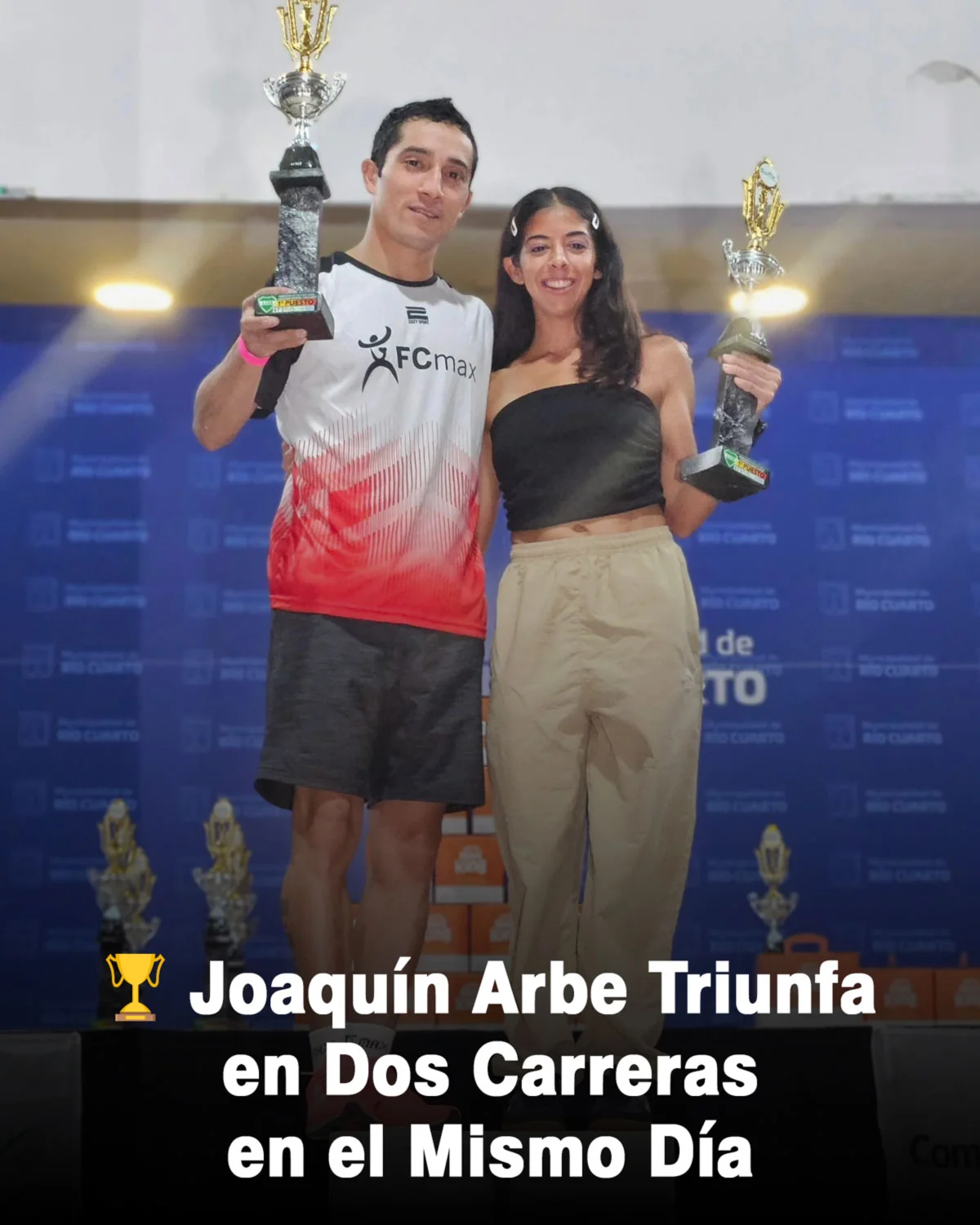 Atletismo: JOAQUÍN ARBE Y SOFÍA GÓMEZ GANARON LA PRUEBA «DE LOS DOS AÑOS»