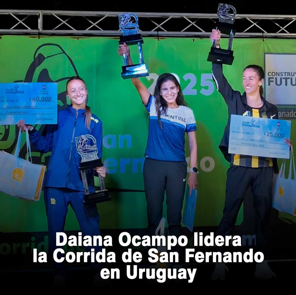 Atletismo: DAIANA OCAMPO GANÓ LA CORRIDA DE SAN FERNANDO EN URUGUAY