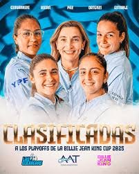 Tenis femenino: LAS GUERRERAS ESTÁN CLASIFICADAS A LOS PLAY OFF DEL BILLIE JEAN KING CUP 2025